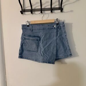 Denim Light Blue Women's Skort